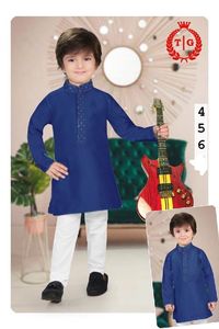 Tenue indienne culturelle imprimée dessinée à la main tenue de fête brodée pour les cérémonies de fête 2025 robe ethnique traditionnelle pour les garçons - Product Image 4