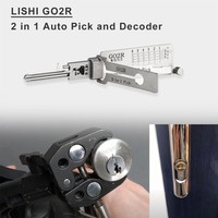 Outil de crochetage et décodeur 2-en-1 Lishi GO2R en acier inoxydable, ajustement universel, garantie 6 ans