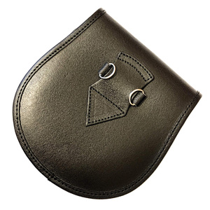 Estilo tradicional tartán Sporran tres borlas cuero genuino Kilt accesorio para músicos cuero genuino Sporran para la venta - Product Image 4