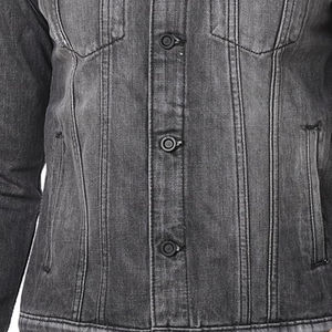 Vestes en jean pour hommes de la rue principale, confortables, respirantes, imperméables, écologiques, couleur unie, impression de logo personnalisée, hiver, OEM - Product Image 6