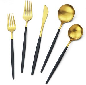 Nouveau design européen ensemble de couverts en métal 4 peaces ensemble de couverts nickelés faits à la main ensemble de couverts peu coûteux ensemble de couverts de mariage - Product Image 5