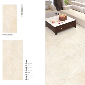 Pulpis Crema Realgres 600x1200 Poli Intérieur Intérieur Porcelaine Émaillée 2X4 Carrelage de Sol 24x48 Céramique Travertin Porcelanato - Product Image 1
