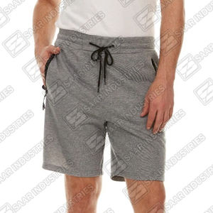 กางเกงขาสั้นหลวมบางสำหรับผู้ชายสำหรับฤดูร้อนกางเกงขาสั้นกีฬาแบบผูกเชือกแบบลำลองกางเกงขาสั้นชายหาดสีทึบดีไซน์แบบเรียบง่าย - Product Image 1
