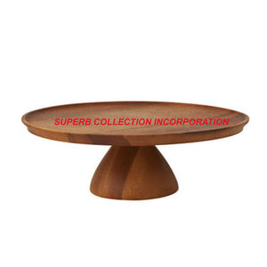 Support à gâteau marron en bois de luxe de haute qualité accessoire décoratif en métal le plus vendu en vente - Product Image 4