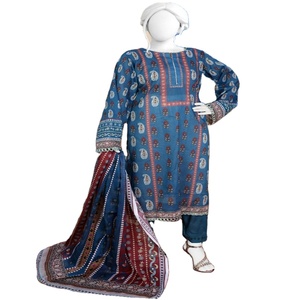 Aisha Noor Volume Mehak 3 piezas Digital impreso algodón césped Salwar Kameez bellamente diseñado para ropa de fiesta informal diaria - Product Image 1