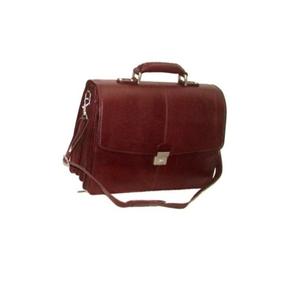 Grande mallette en cuir PU faite à la main couleur marron porte-documents souple et grande capacité pour les conférences d'affaires - Product Image 1