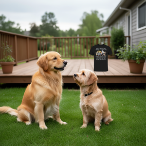 Maglietta Promozionale Personalizzata con Stampa Grafica: Gli Altri Pensano Che Sono Pazzo Perché Parlo Con I Miei Cani - Product Image 3