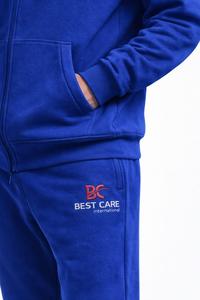 Ensemble survêtement en molleton de coton pour homme, logo personnalisé, vintage, lourd, jogging, vêtements de sport d'été - Product Image 4