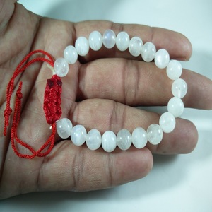 Bracelet en pierre de lune arc-en-ciel blanc cristal naturel Quartz Agate perles pierre semi-précieuse artisanat en gros pierres précieuses Style amour - Product Image 4