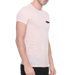 Venta al por mayor camiseta de moda para hombre logotipo personalizado hecho de poliéster/Tela de punto de algodón - Product Image 3