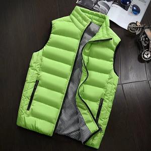 New Design OEM Custom Sleeveless Bubble Vestes Winter Outwear Utility Jacket Gilet Black Gym Running Mens Puffer <b>Vest</b> - Product Image 5