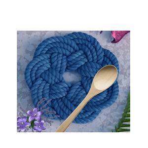 Sous-verres ronds en coton avec support, protection de table d'inspiration automne pour café, thé et boissons froides - Product Image 5