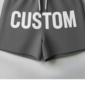 Pantalones Cortos Deportivos Casuales para Hombre con Logotipo Personalizado Bordado, Detalle de Botones, Tela Suave y Elástica, Transpirable, Ecológico, de Secado Rápido - Product Image 3