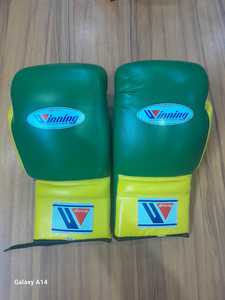 Nuevos guantes de boxeo ganadores profesionales Gemelos Boxeo Cuero genuino MMA Muay Thai Sparring Kick Boxing Guantes - Product Image 2