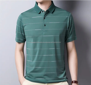 Nouveau design personnalisé OEM ODM à la mode super doux coton hommes tenue décontracté col montant polo en prix de gros hommes meilleurs - Product Image 3