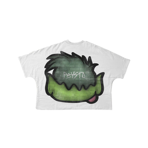 Camiseta de calle personalizada OEM para hombre, camiseta informal de algodón con estampado gráfico de peso pesado de Hip Hop, camiseta informal de gran tamaño recortada para hombre - Product Image 2