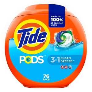 76 packs de détergent à lessive liquide parfumé Spring Meadow 3-en-1 One Step HE Compatible pour Tide PODS Spring Meadow Powerful - Product Image 4