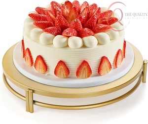 Base para Pastel de Metal Premium con Acabado Elegante para Bodas, Fiestas y Exhibición de Postres, Diseño Elegante y Duradero para Uso en el Hogar y Panaderías - Product Image 3