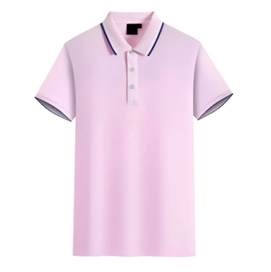 Camisetas Polo de Verano para Hombre, a la Moda, 100% Algodón, Transpirables, de Corte Holgado, con Logotipo Personalizado Impreso, Estilo Tejido Sólido - Product Image 5