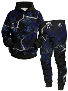 Ensembles de survêtement pour hommes, sweat à capuche et pantalon pour femmes, couleur unie, pull à capuche + pantalon, ensembles de vêtements de sport décontractés pour hommes - Product Image 6