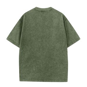 T-shirt à manches courtes en polyester/coton pour hommes de haute qualité, personnalisé et écologique, délavé à l'acide - Product Image 6