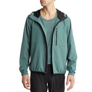 Chaqueta cortavientos personalizada para hombre con cremallera impermeable a prueba de viento diseño de moda chaqueta cortavientos con logotipo personalizado - Product Image 1