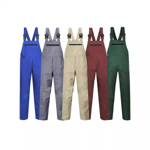 Vente en gros personnalisée marque de mode pur coton multi-poches salopette grande taille une pièce protection du travail impression vêtements de travail uniforme - Product Image 2