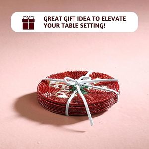 Best Table <b>Coaster</b> With Beast Design Glass <b>Beads</b> and Theme for Parties and Other Functions Decorative Tableware Pad/Mat - Product Image 3