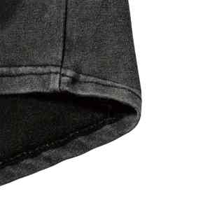 Short en jean droit en toile délavée à l'acide pour hommes sur mesure respirant 100% coton taille moyenne anti-boulochage Streetwear Style décontracté - Product Image 3