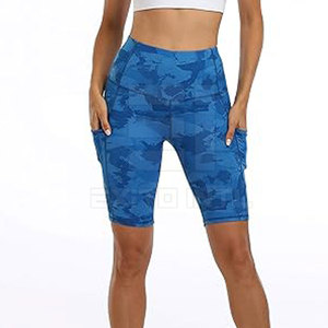 Seamless Scrunch Butt Biker Shorts Women High Waist Squat Proof Camo Yoga Gym Leggings <b>Tummy</b> <b>Control</b> Activewear 2026 OEM Custom - Product Image 3