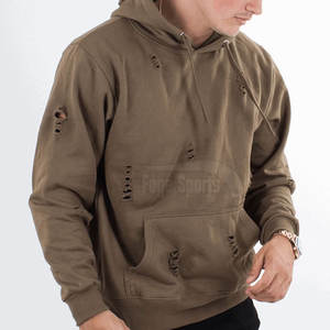 บริการ OEM เสื้อมีฮู้ดสำหรับผู้ชายผ้าฝ้าย100% สีพื้นอบอุ่นลำลองสำหรับฤดูหนาวขายส่งดีไซน์ล่าสุด - Product Image 1