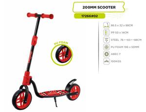 Patinete Urbano de 2 Ruedas para Adultos con Pedales, Marco de Acero, Rodamientos ABEC-7, Ruedas de Espuma de PU de 196 mm, Capacidad de Carga de 100 kg - Product Image 2