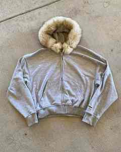 Good Quality Latest Design Hot Sell Custom logo Custom <b>Fur</b> Hooded <b>Hoodies</b> Fashion <b>Hoodies</b> for Men - Product Image 6