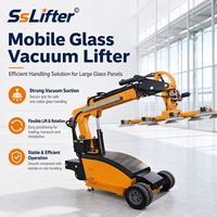 Robot mobile de levage de verre de 800 kg avec capacité de 180 kg °   Inclinaison électrique pour le vitrage des façades et des murs-rideaux