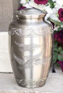 Elegant Handcrafted Brass Cremation Urn for Human Ashes Funeral Tribute <b>Memorial</b> <b>Keepsake</b> for Adults Wholesale Bulk Supplier - Product Image 2