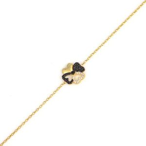สร้อยข้อมือเงินแท้ 925 รูปหัวใจโคลเวอร์แฟชั่น - Product Image 2