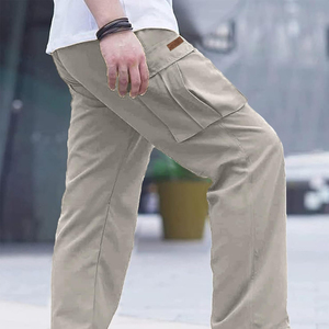 Vente en gros de pantalons cargo pour hommes, vêtements de fitness, joggings avec poches latérales, produit tendance en haut, pantalon cargo pour hommes de randonnée en plein air - Product Image 4