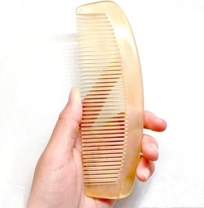 Peine de masaje de cuerno de búfalo blanco Natural - Product Image 4