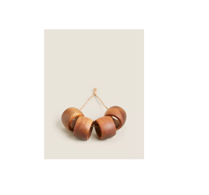 Porte-rond de serviette de table Vaisselle Porte-rond de serviette en bois personnalisé pour mariage Design unique en bois - Product Image 3