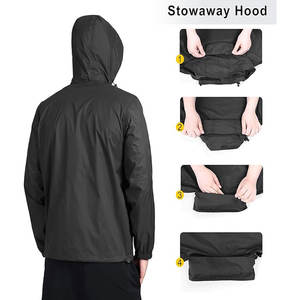 Chaqueta cortavientos para hombre 2025 personalizable, ligera, 100% poliéster, logotipo bordado, cremallera, soporte Vintage, cortavientos de dos tonos - Product Image 5