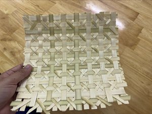 Mantas de Bambú Tejidas, Tapetes Cuadrados de Bambú para Decoración, Red de Bambú Decorativa Tejida Multiusos, Natural, Sin Olor, Hecha a Mano para el Hogar - Product Image 6