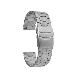 Correa de Reloj de Lujo Ajustable de Acero Inoxidable Sólido de Titanio GD230, Suave, Impermeable, Duradera, Transpirable, 20-22 mm, Unisex, Ligera - Product Image 1