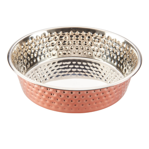 Cuencos para perros de cobre de diseño estándar con accesorios para el hogar de calidad de lujo Cuencos para perros para uso diario Uso para la venta - Product Image 3