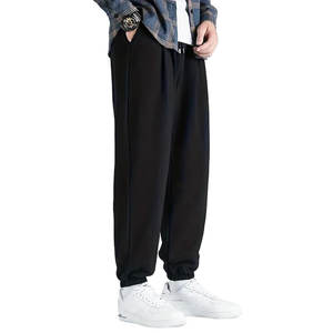 Pantalones de chándal de algodón para hombre con cintura elástica y cordón, ropa de gimnasio cómoda, pantalones de chándal con logotipo personalizado para hombre - Product Image 2