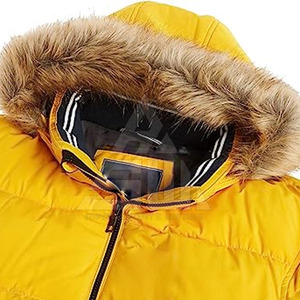 Blouson d'hiver personnalisé pour homme avec col montant et logo frontal, design respirant et léger, service OEM disponible - Product Image 3