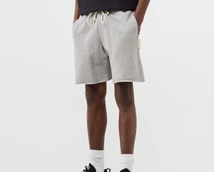 Dernier design 2026 – Short de survêtement personnalisé pour homme en molleton de coton, bords délavés à l'acide, style décontracté, motif personnalisé avec logo pour homme - Product Image 5