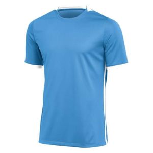 เสื้อฟุตบอลตาข่ายระบายอากาศออกแบบได้ตามต้องการสำหรับผู้ชายเสื้อสีขาวทึบแห้งเร็วพร้อมผ้าโพลีเอสเตอร์แห้งเร็ว - Product Image 5