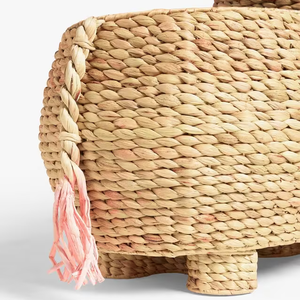 Cesta de almacenamiento de jacinto de agua en forma de unicornio, organizador funcional ecológico y bonito para guardería o sala de juegos - Product Image 5