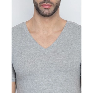 T-shirt en tricot biologique unisexe de haute qualité avec logo personnalisé vêtements décontractés surdimensionnés pour hommes T-Shirt unisexe vierge - Product Image 4