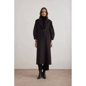 Gabardina Cruzada para Mujer, Negra, Impermeable y Transpirable para Otoño/Invierno - Product Image 2